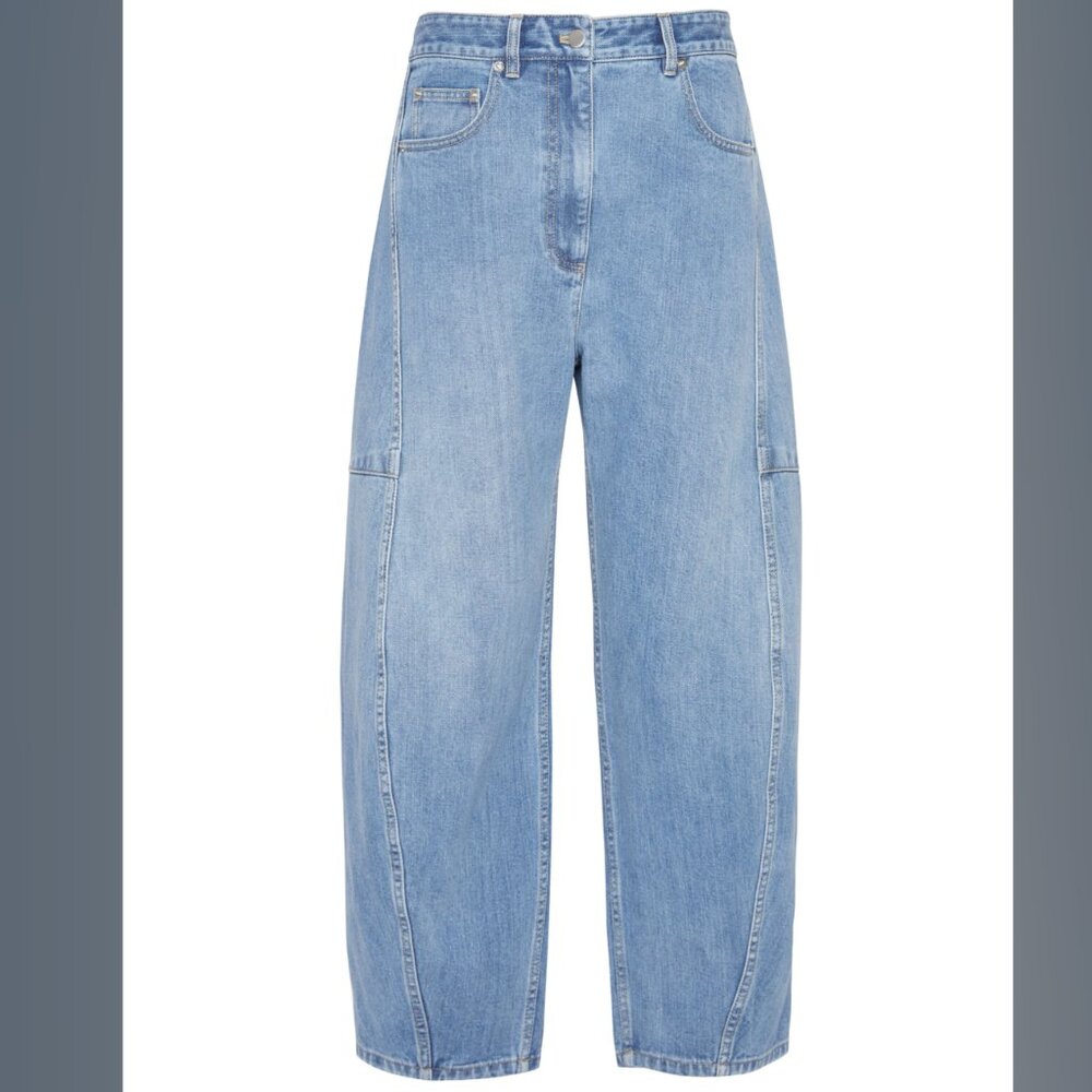 Tibi Classic Wash Denim Sid Jean